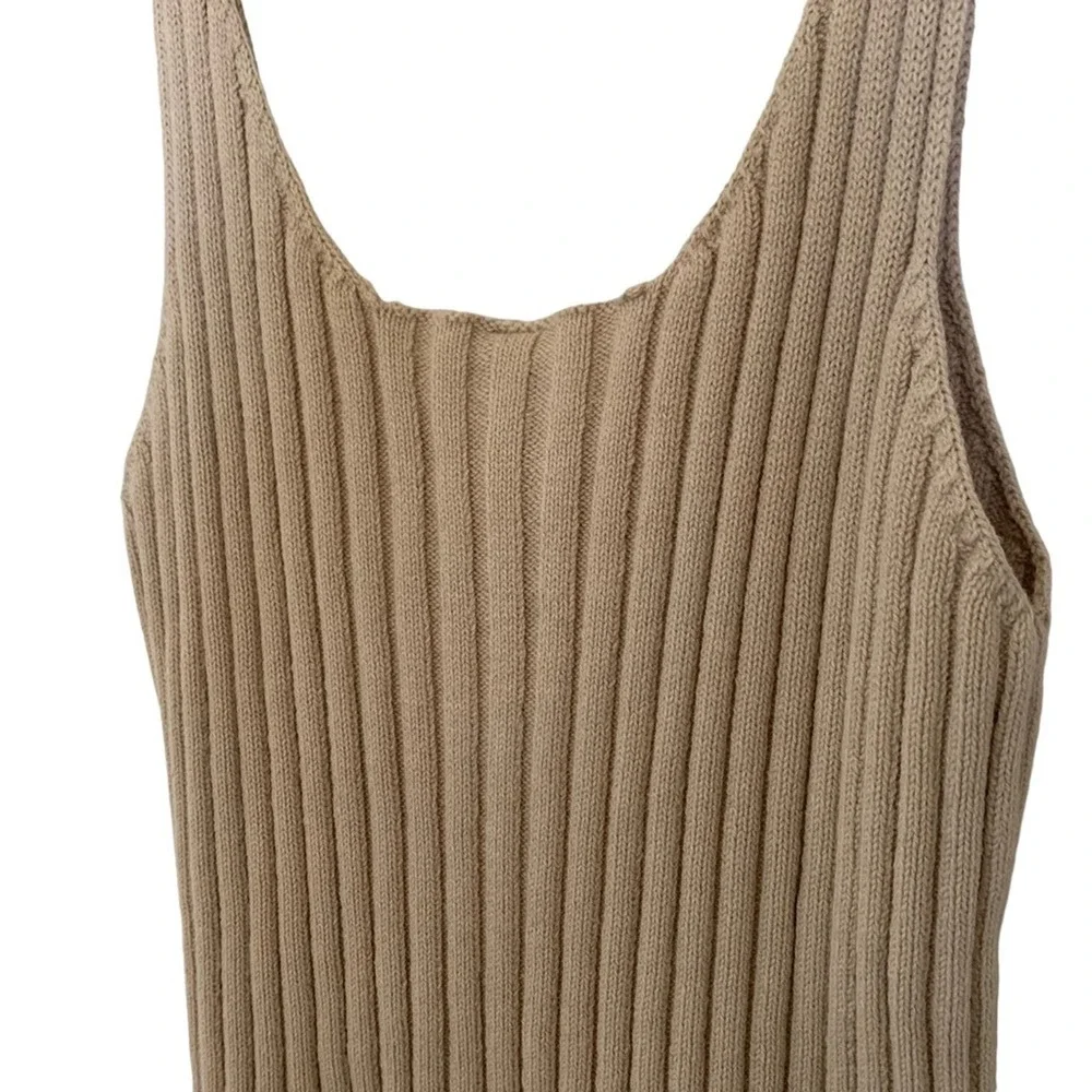 Francescas ALYA | Y2K size Large knit sweater top with buttons sleeveless 90's
